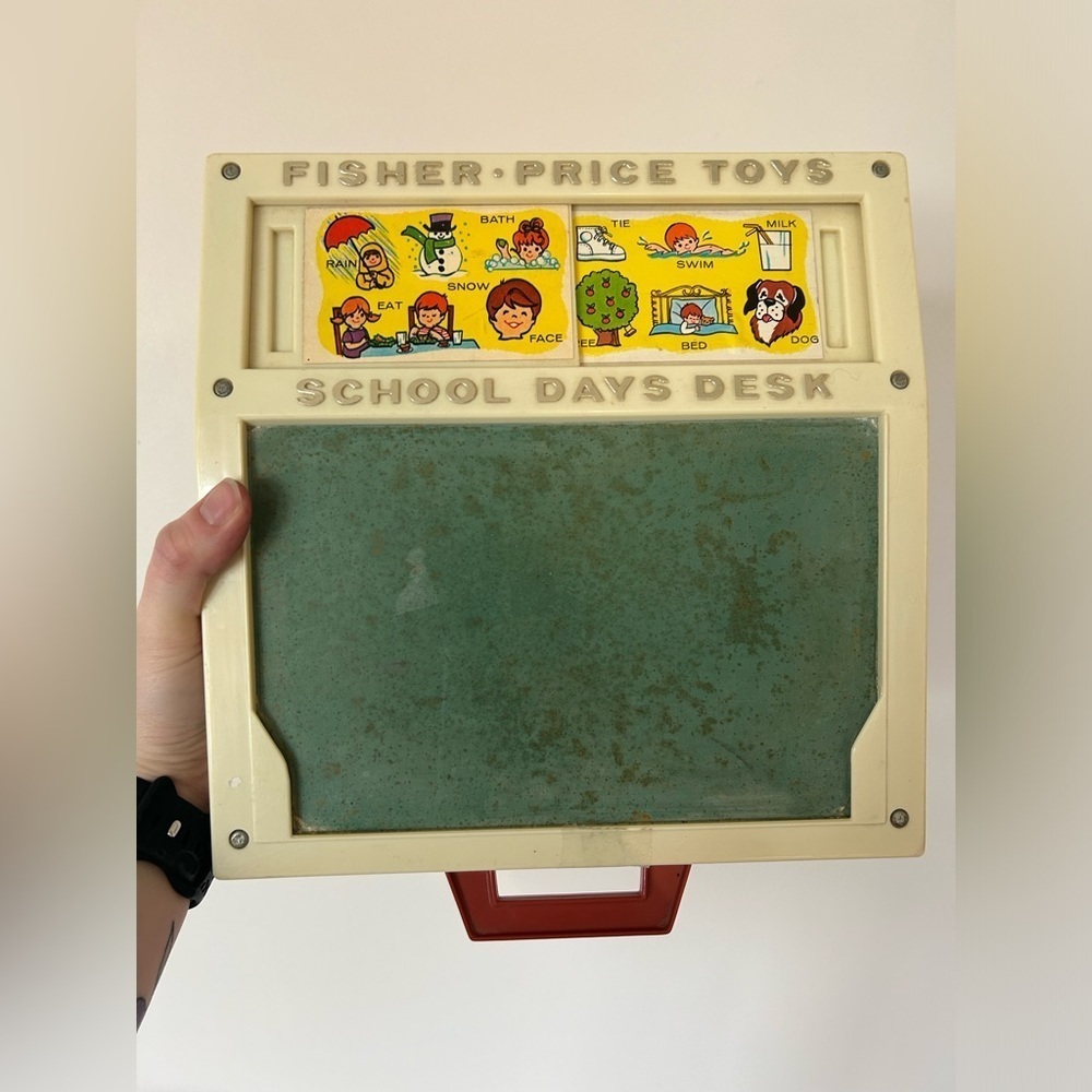 Vintage 1975 Fisher-Price School Days Chalkboard